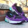 Adidas Womens Falcon W Black White Purple CG6216