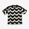Women's Adidas MARIMEKKO OVERSIZED Tee Black White H20475