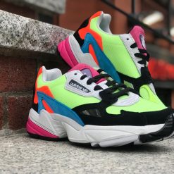 Women's Adidas Falcon Hi Res Yellow Black Multi CG6210