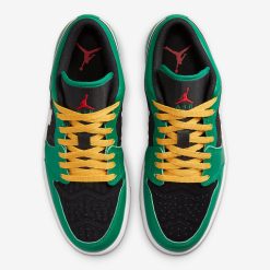 Air Jordan 1 Low SE Malachite Fire Red Black Taxi DQ8422-300 -Adidas store Air Jordan 1 Low DQ8422 300 Release Date 3