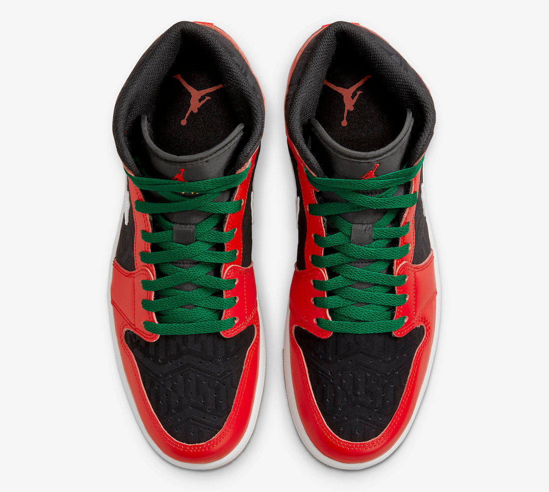 Air Jordan 1 Mid SE Black Fire Red White Malachite DQ8417-006 Air Jordan 1 Mid SE Black Fire Red White Malachite DQ8417-006 -Adidas store Air Jordan 1 Mid Christmas Black Fire Red White Malachite DQ8417 006 Release Date 3