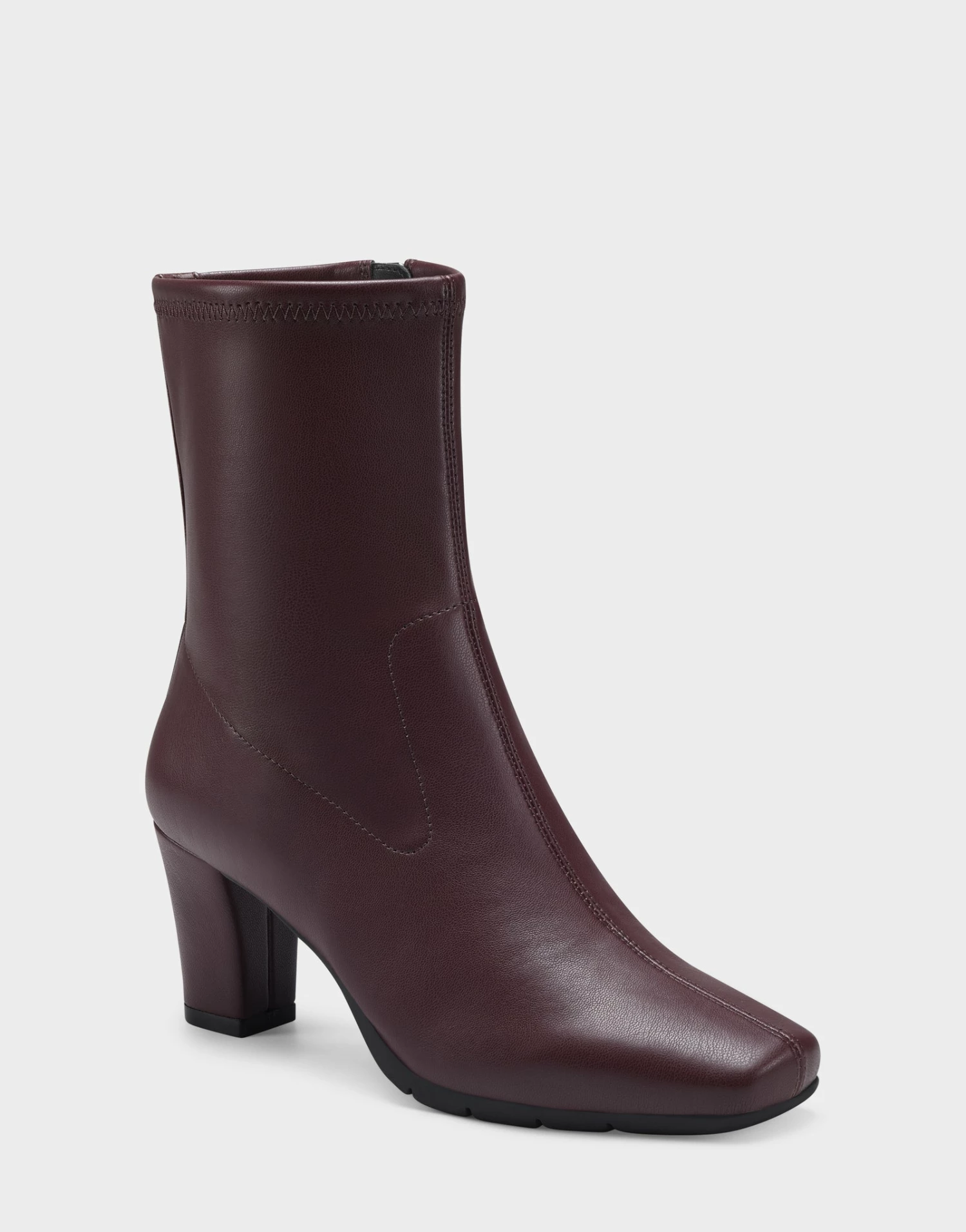 Aerosoles Women's Ankle Boot In Burgundy - Image 2