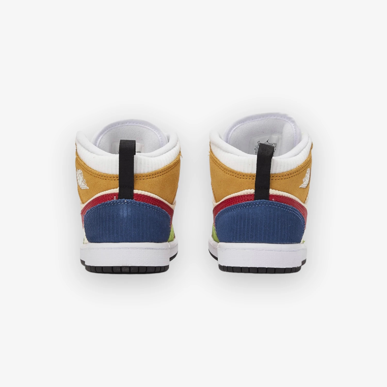 Air Jordan 1 Mid SE PS White Gym Red Black DR6958-100 - Image 3