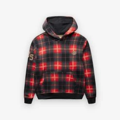 Air Jordan Checkered Hoodie Red DV1578-612