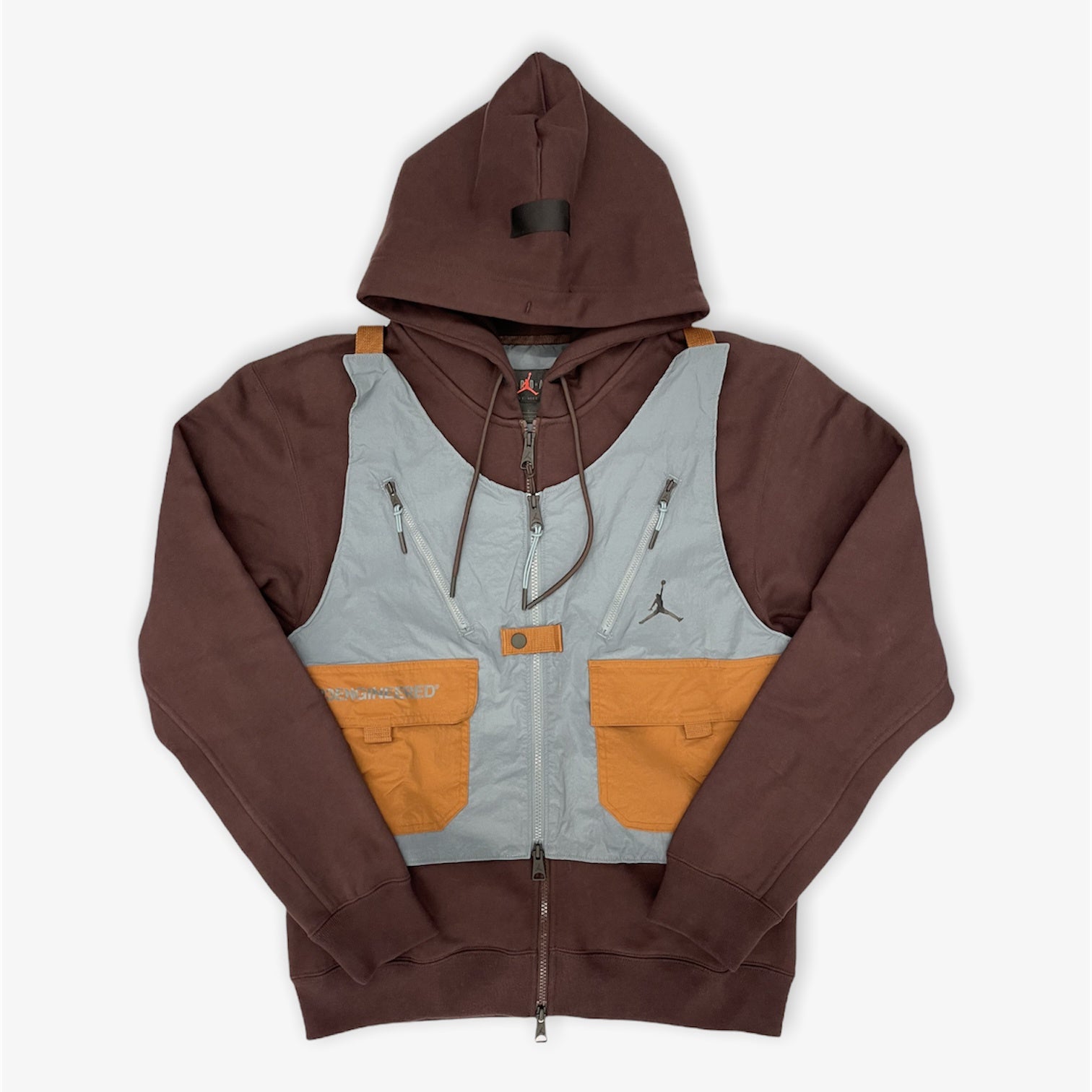 Jordan 23 Engineered Hoodie with Vest Brown DC9581-203 Air Jordan Jordan 23 Engineered Hoodie With Vest Brown DC9581-203 -Adidas store PhotoRoom 20211130 175738