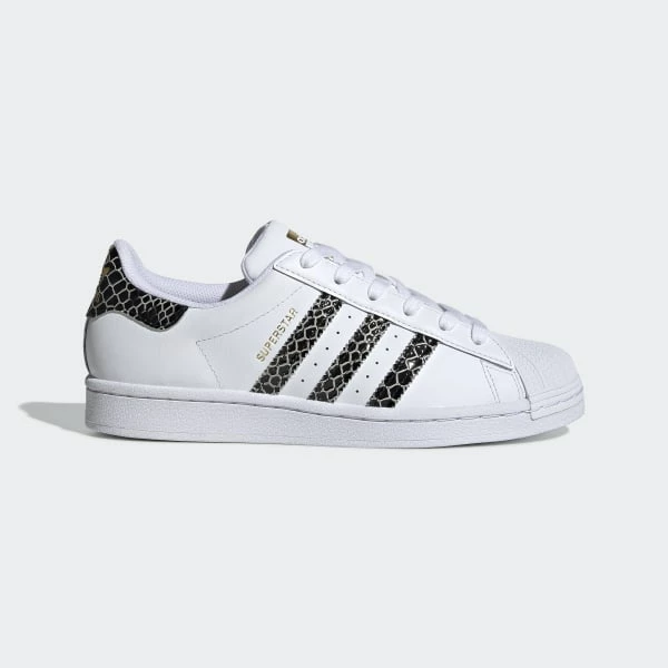 Adidas Womens Superstar White Black Gold FV3294 - Image 2