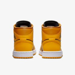 Womens Air Jordan 1 Mid Chutney Taxi Black White BQ6472-700 -Adidas store fb7d7e97 653a 46c9 9e1f 51a43dd38527