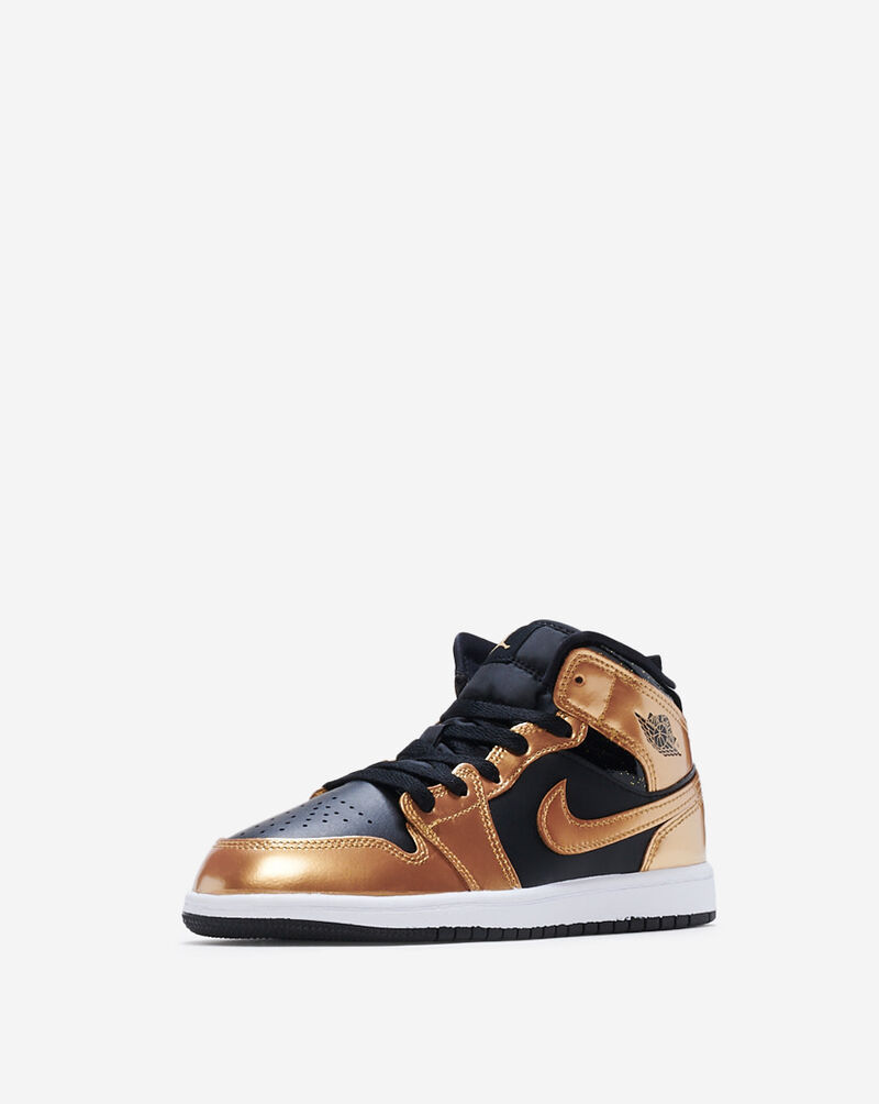 Jordan 1 Mid SE PS Black Metallic Gold White Preschool Sizes DR6968-071 Air Jordan Jordan 1 Mid SE PS Black Metallic Gold White Preschool Sizes DR6968-071 -Adidas store jordan dr6968 071 02